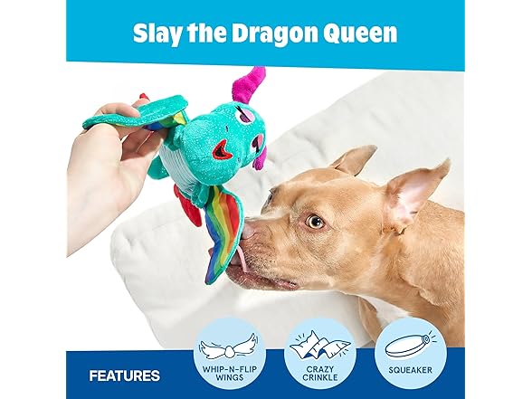 Barkbox Slay the Dragon Queen Dog Toy | Plush