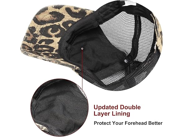 Bocianelli Women (OS) Criss Ponycap B-blackleopard