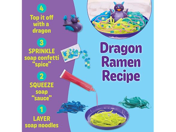 Creativity for Kids Soap Noodles Dragon’s Dinner Bath Set
