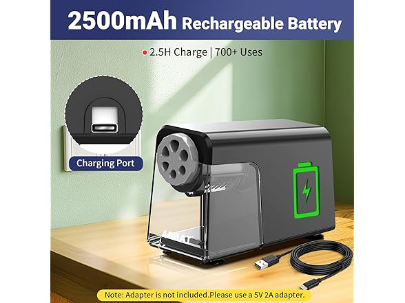 Black Electric Pencil Sharpener