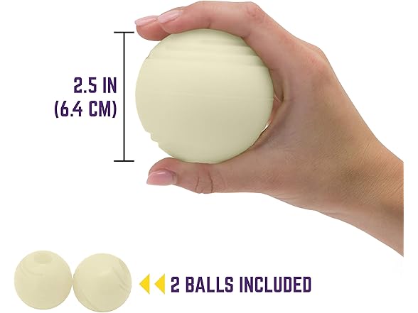 Chew King Glow Fetch Ball 2pk
