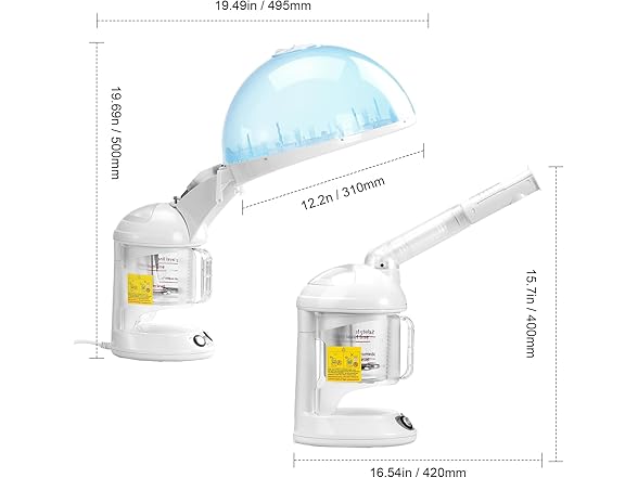 2 in 1 Hair Steamer & Facial Steamer