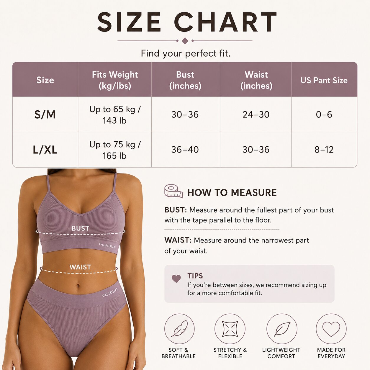 6-Pk Talmont Seamless Bra & Panty - Gallery 6