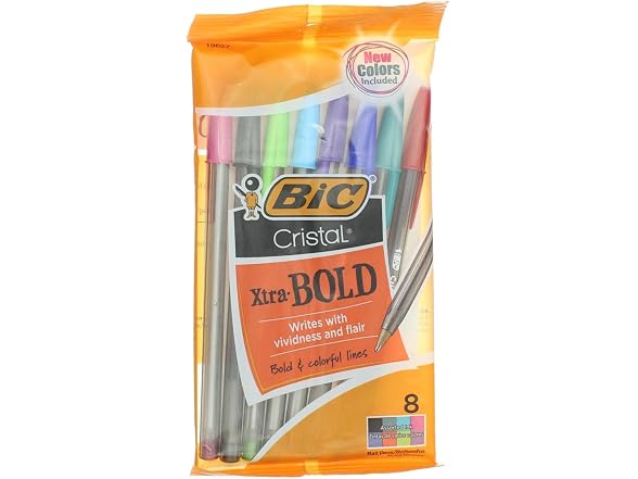 BIC Ballpoint Pen, 8 (7129), Assorted