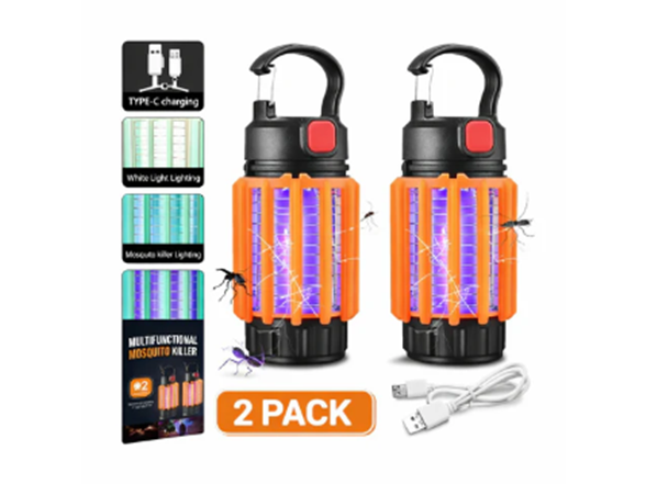 2-Pack Small Mosquito Zapper Lanterns