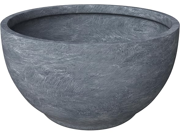 LeisureMod GP8AC Grove Planter Aged Concrete, 8"