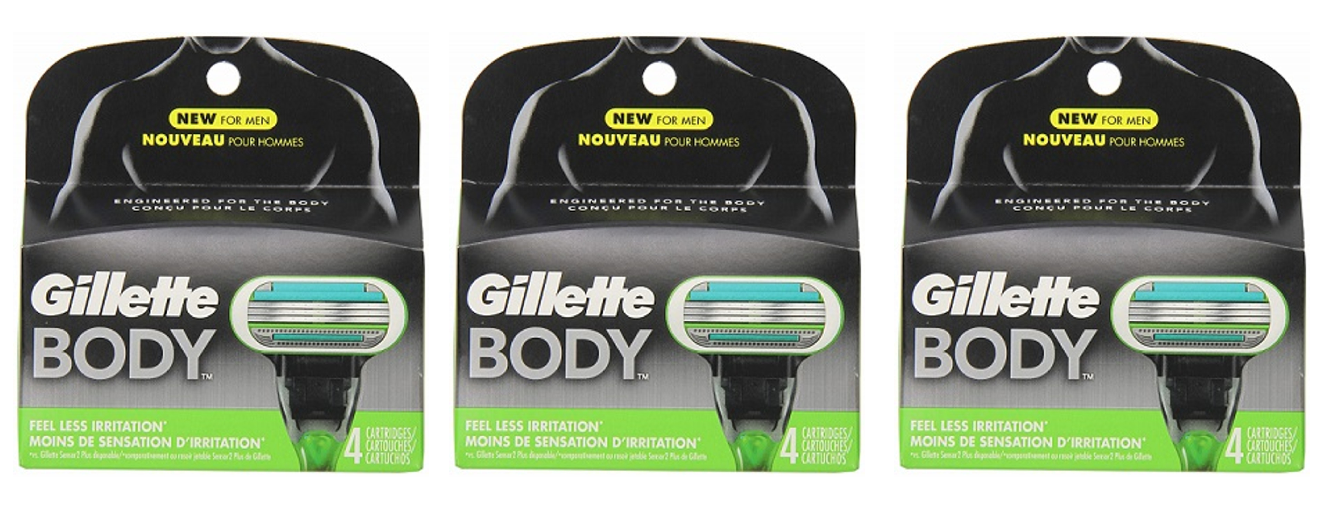 Gillette 12ct Body Refill Blade Cartridges - Gallery 2