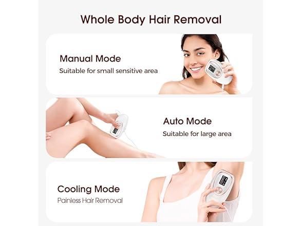 Laser Hair Removal with Cooling IPL