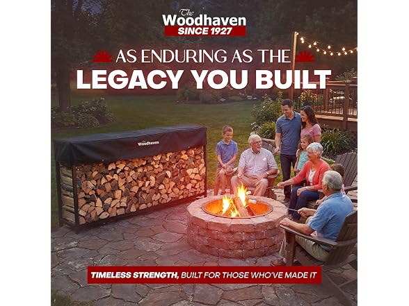  Woodhaven 10-Foot Firewood Rack 