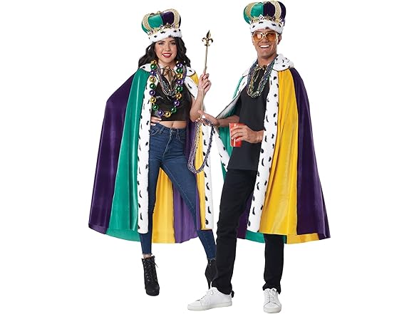 California Costumes Mardi Gras Cape