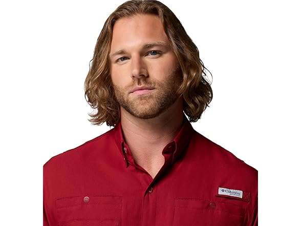 Columbia PFG Tamiami II Shirt (XL) Beet