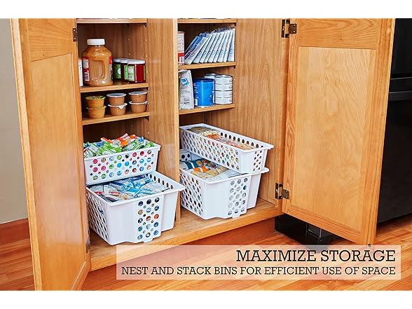 Organize Your Home Short Slide-It Basket 2Pk