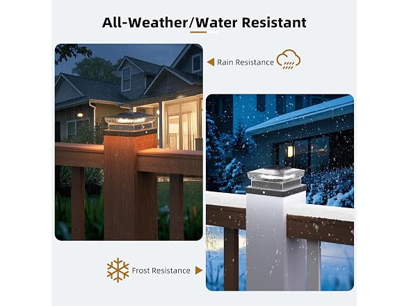 Flyingod Daul Solar Post Light 6Pk
