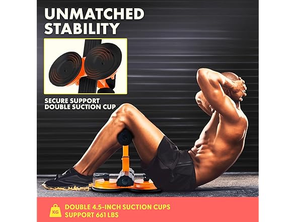 SQUATZ Portable Sit Up Bar Floor Holder