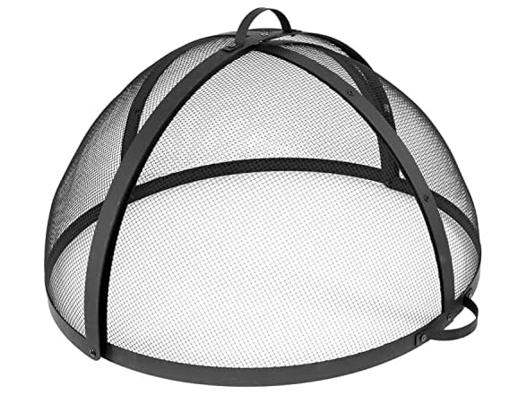 Sunnydaze 22‑Inch Round Fire Pit Spark Screen Lid