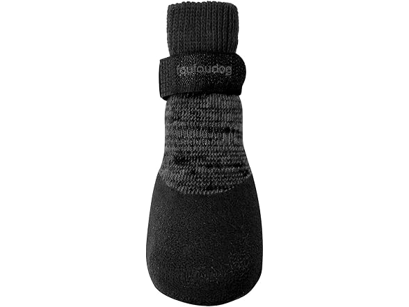 FouFou Dog 82545 Rubber Dipped Socks, Black