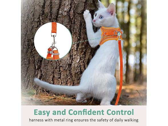 Cat Harness and Leash- Reflective Mesh Cat V