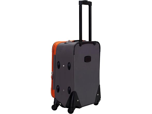 Rockland Pasadena Expandable Spinner Carry-on 19", Charcoal