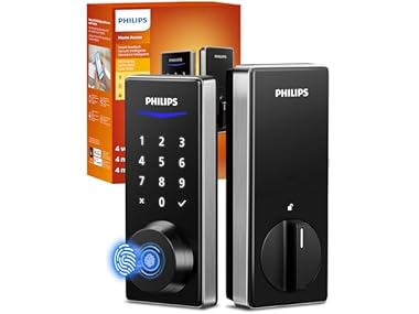 $53.99, Was $189.99, 71% Off! Philips DDL240X-1HB Bluetooth Fingerprint Smart Deadbolt dealfomo