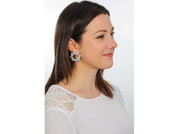 Swarovski Matrix Circle Earrings