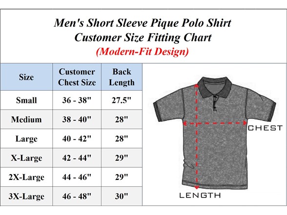 5Pk Mens S/S Pique Polo Shirt