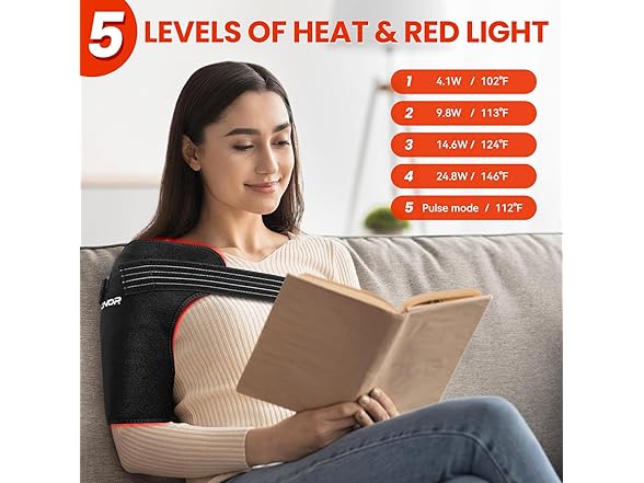 Viconor Red Light Shoulder Wrap Black