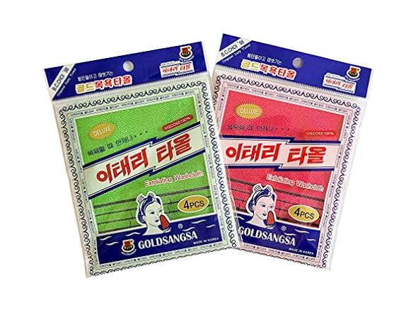 Korean Bath Exfoliating Washcloth Body