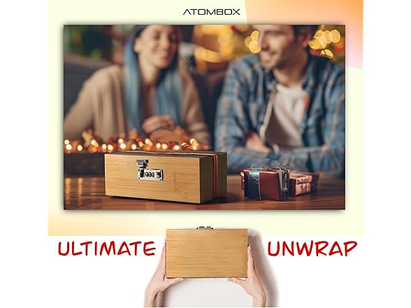 ATOM5 Premium Bamboo Storage Box