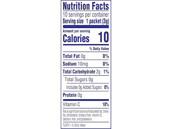 10CT Crystal Light Raspberry Green Tea Packets