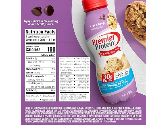 Premier Protein Shake, Cookie Dough, 30g Protein