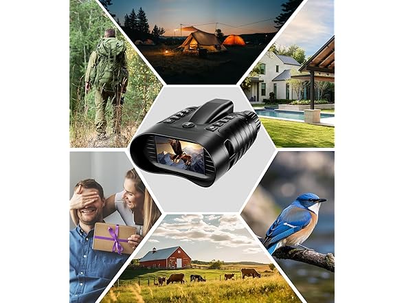 Night Vision Goggles with Range Finder | 4K 3.2in HD Screen