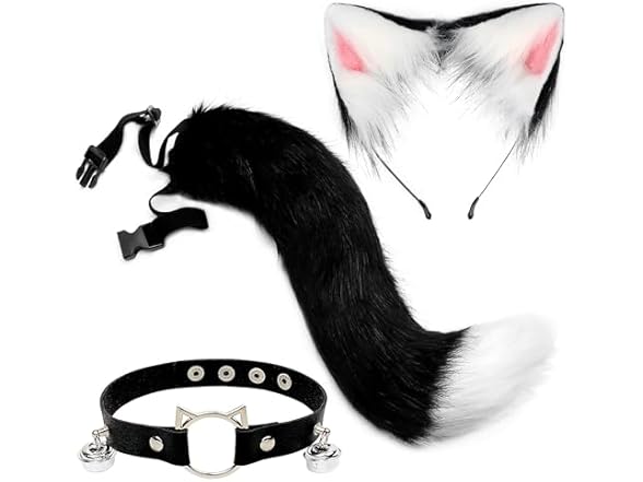 Orgoue Cat Costume Adult Women, Fox Wolf