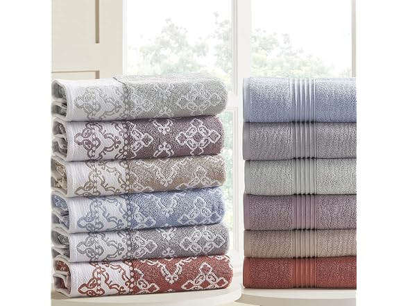 Modern Threads Charlize 6-Piece 100% Cotton Towel Set