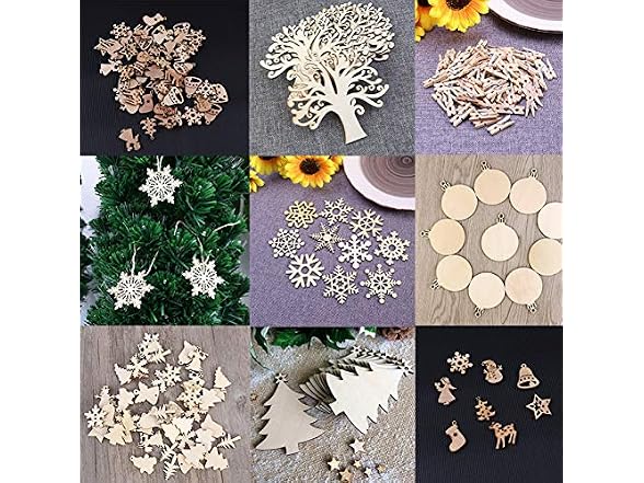 Wooden Snowflake Cutouts Craft