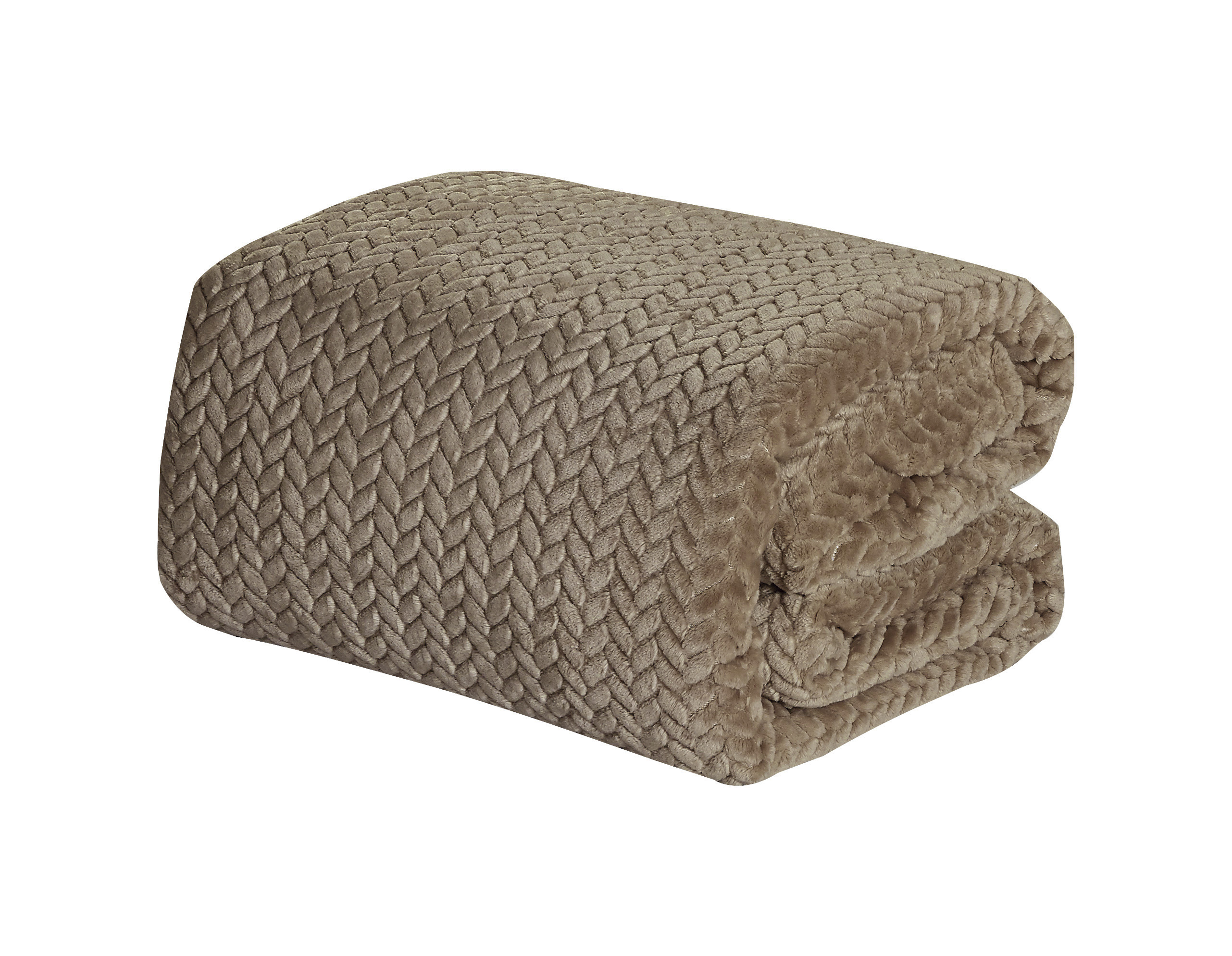 Chevron Braided Queen Blanket 86" x 86" - Gallery 23