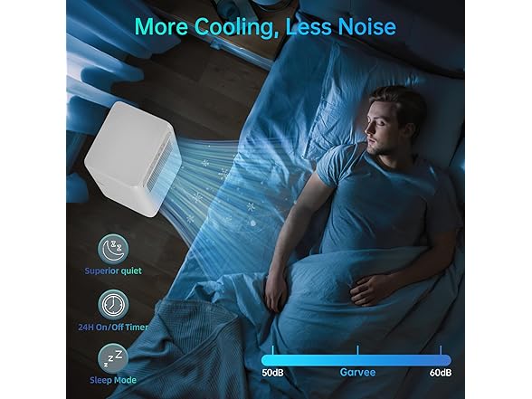 DrawVibe 8,000 BTU Portable Air Conditioner