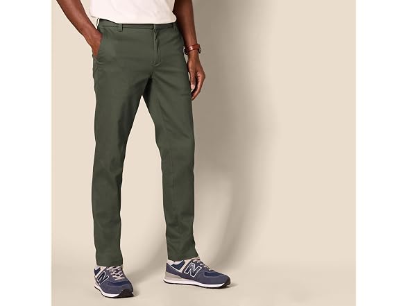 Amazon Essentials Men Slim-fit Flat-front Pant