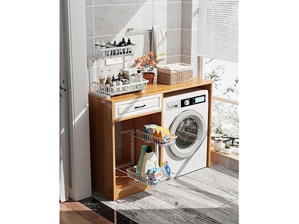 Under Sink Organizer Storage White,1 Pack