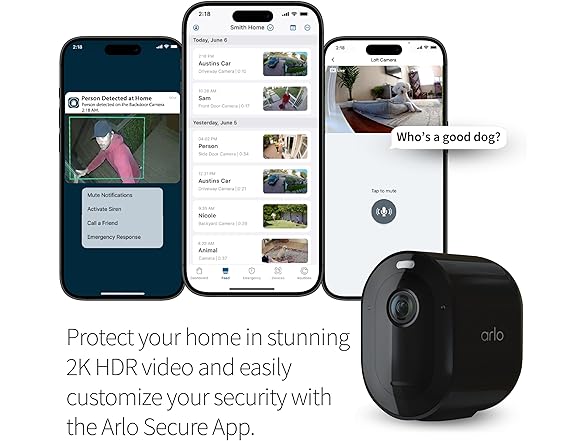 (NEW) Arlo Pro 5S Spotlight 2K HDR Wireless Outdoor Security Camera