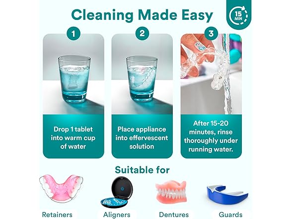 Weiss Naturals Retainer Cleaner Tablets