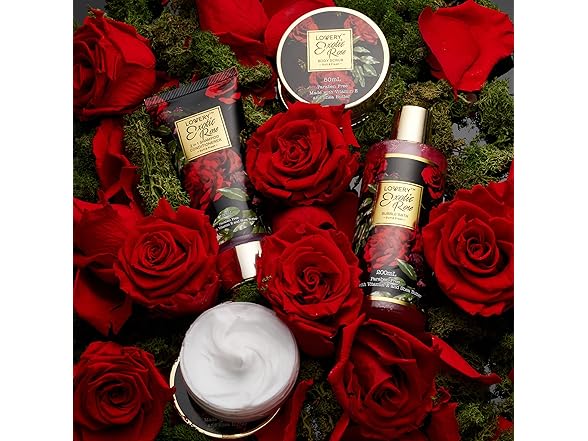Exotic Rose Gift Basket for Women & Men