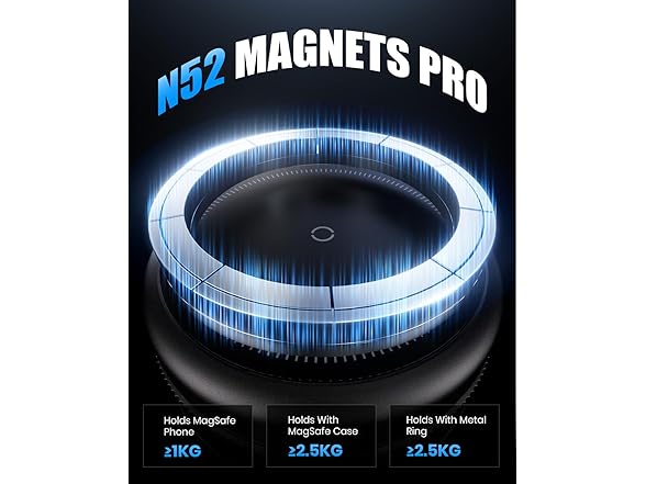 Vacuum Magnetic Car Phone Holder