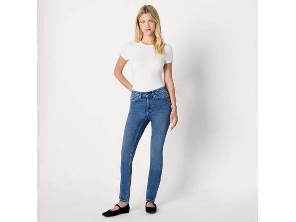 Amazon Essentials Women High Stretch Mid-rise Jean