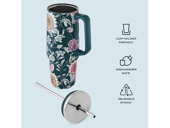 S'well 40oz Tumbler Midnight Botanical