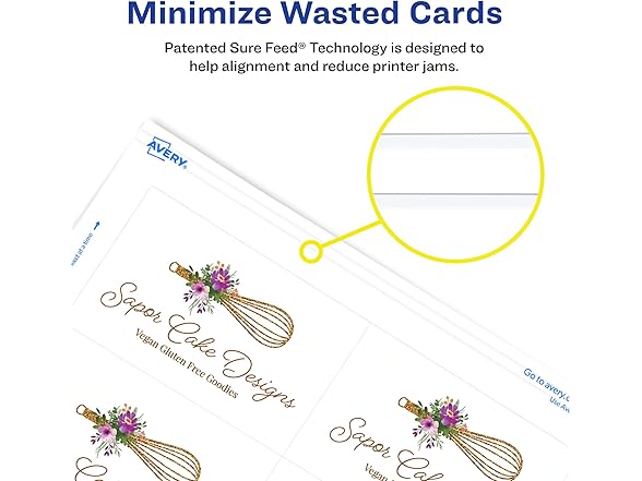 Avery Clean Edge Printable Business Card