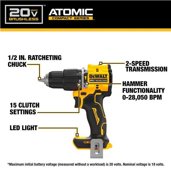 DEWALT DCK226E2 20V MAX Cordless 2-Tool Combo Kit - Gallery 5