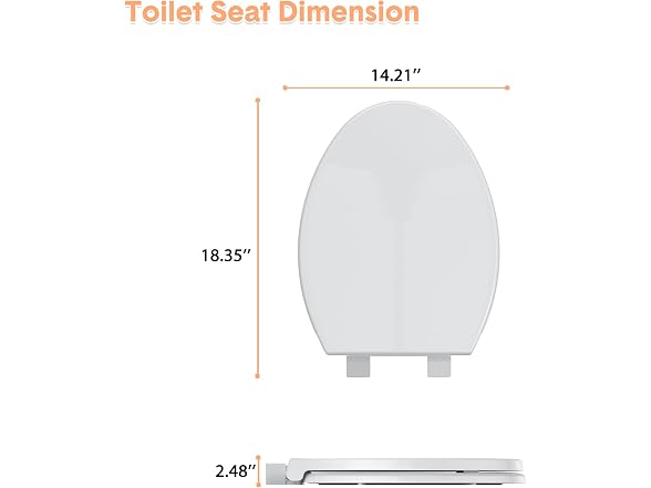 Garvee Toilet Seat Cover Elongated Toilet Seat