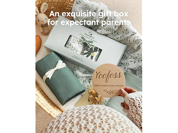 Yoofoss Muslin Swaddle Blankets