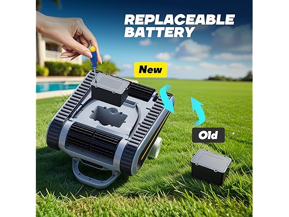 Seauto Crab Cordless Robotic Pool Vacuum