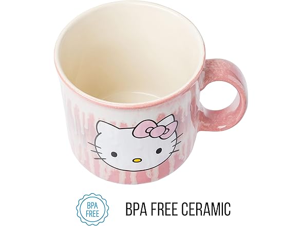 Silver Buffalo Sanrio Hello Kitty Drip Effect Mug